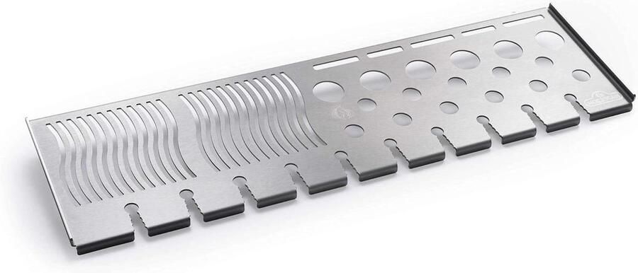 Grillrek Roestvrij Staal Barbecue Accessoire Gerechten Bereiden Multifunctioneel Ontwerp 72 x 21 cm Zilverkleurig