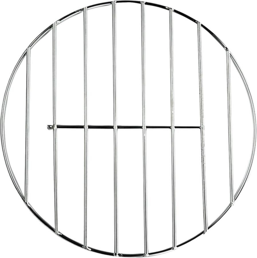 Grillrek Roestvrijstaal Bakrek Keuken Buiten Koken Uniforme Warmteverdeling 30 cm Diameter Zilverkleurig