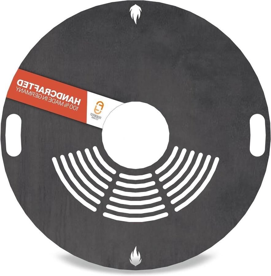 Grillring Vuurplaat BBQ Plancha Buiten Koken 4 mm Dik Staal Ø 80 cm Glad