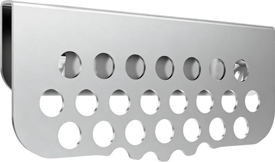 Grillrooster Accessoires BBQ Food Guard Vet Beheer Roestvrij Staal 14 x 6 x 1 cm Zilverkleurig