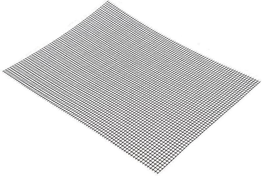 Grillrooster Bakmat Buiten koken Anti-aanbaklaag 40 x 30 cm Zwart
