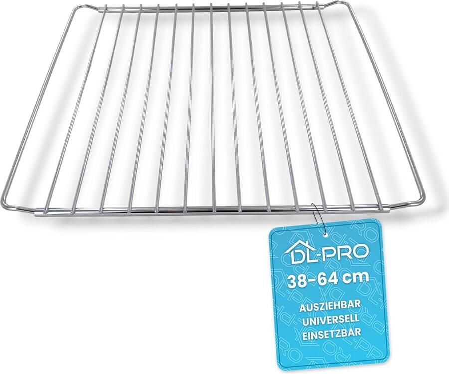 Grillrooster Bakpapier 38-64 cm uittrekbaar universeel te gebruiken voor oven kookplaat fornuis