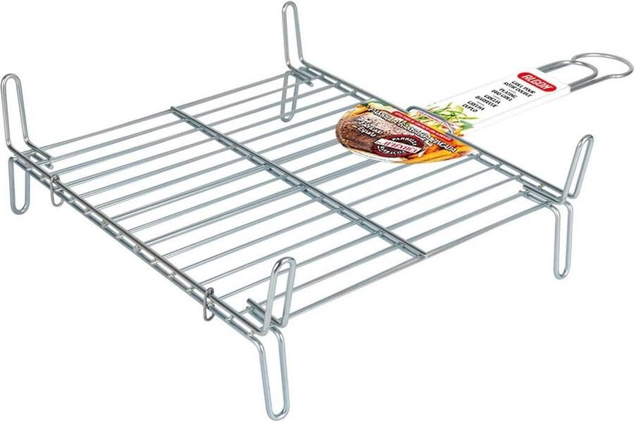 Grillrooster Bakrek Eten Serveren Roestvrij staal 35 x 35 cm Zilver