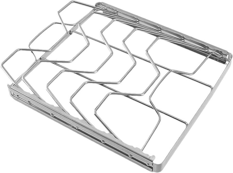 Grillrooster Barbecue rek Buiten koken Meervoudig gelijktijdig koken 272 x 224 x 62 cm Zilver