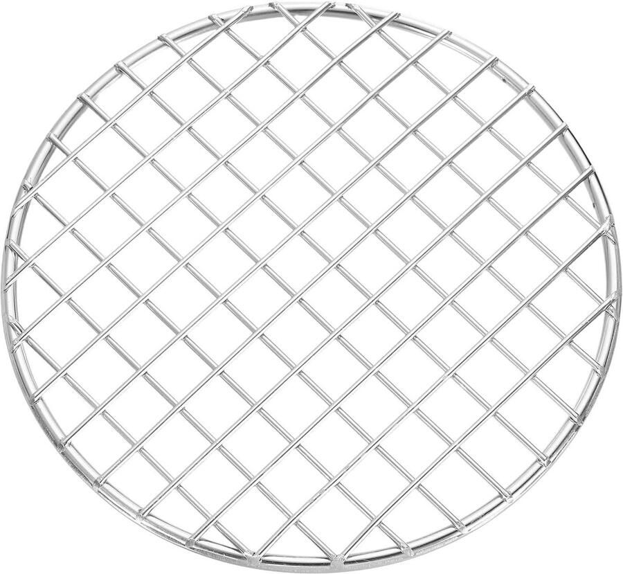 Grillrooster Barbecue rooster Buiten koken Corrosiebestendig staal 15 cm diameter Zilver