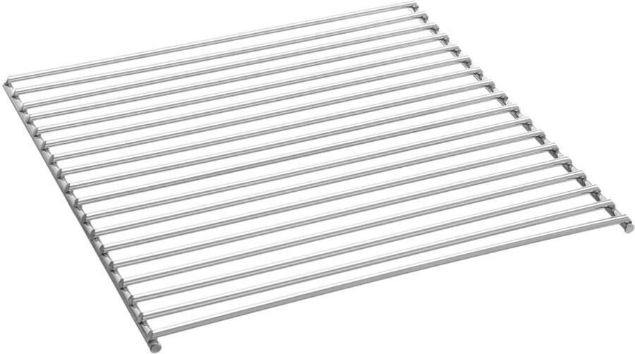 Grillrooster Barbecue rooster Buiten koken Verchroomd staal 34.5 x 34.5 cm Zilver