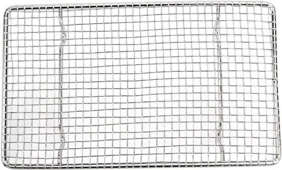 Grillrooster BBQ rek Buiten koken Roestvrij staal 20 x 12 cm Zilver