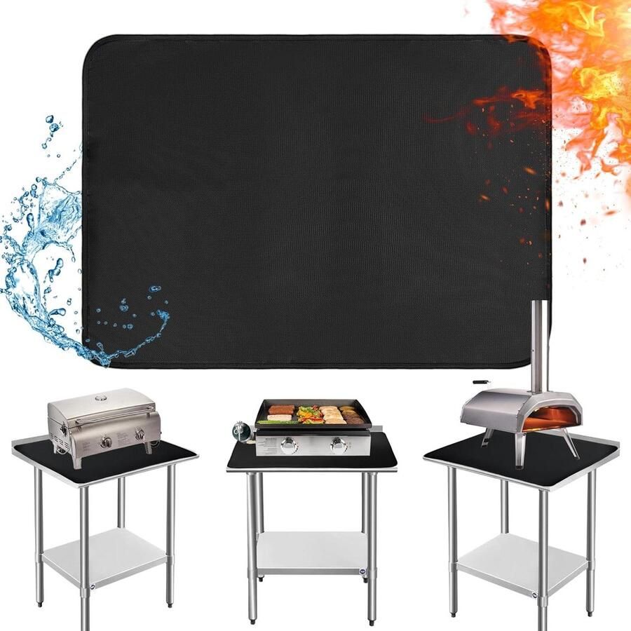 Grillrooster BBQ rooster Buiten koken Makkelijk schoon 50 x 70 cm Zwart