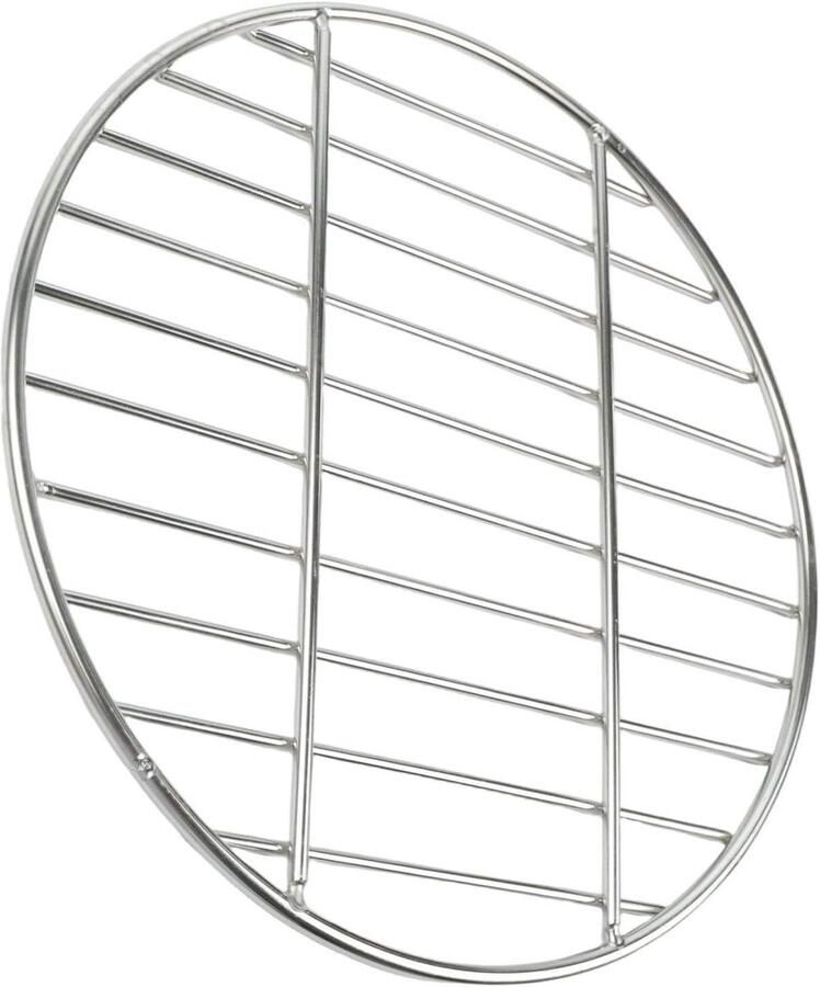 Grillrooster BBQ rooster Buiten koken Roestvrij staal 28 cm Zilver