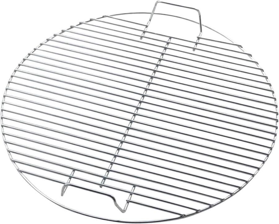 Grillrooster BBQ rooster Buiten koken Roestvrij staal 44.5 cm diameter Zilver