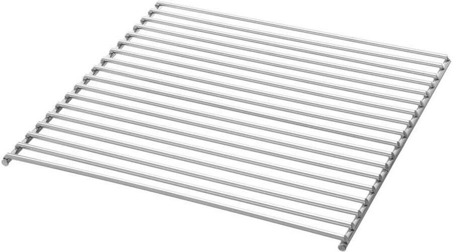 Grillrooster BBQ rooster Buiten koken Verchroomd staal 345 x 345 mm Zilver