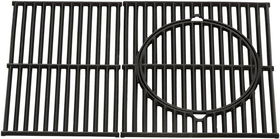 Grillrooster BBQ rooster Ideaal grillpatroon Van gietijzer 50 x 445 cm Zwart