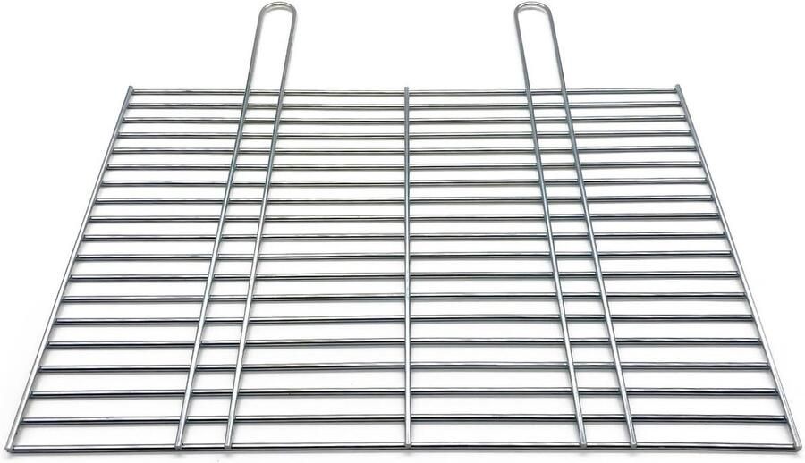 Grillrooster Vervangingsrooster BBQ Buiten koken Extra stabiele uitvoering 70 x 50 cm Zilverkleurig