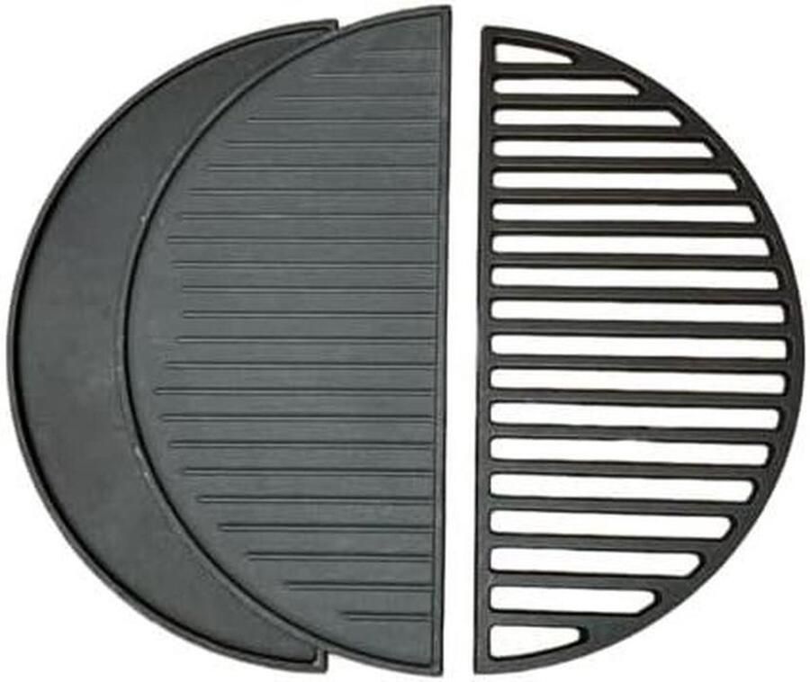 Grillrooster en Grillplaat Kamado Accessoires Buiten Koken Half Rond Gietijzer L 425 cm Multicolor
