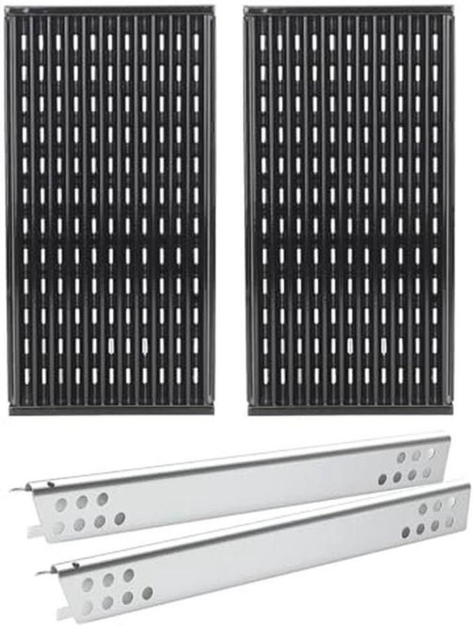 Grillrooster en Warmteplaat voor 2 Brander Grill 17 inch Vervangende Onderdelen