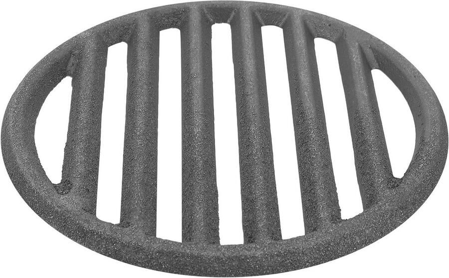 Grillrooster Gietijzer Vuurrooster Barbecue Buiten Koken Gelijkmatige Warmte 16x16 cm Grijs