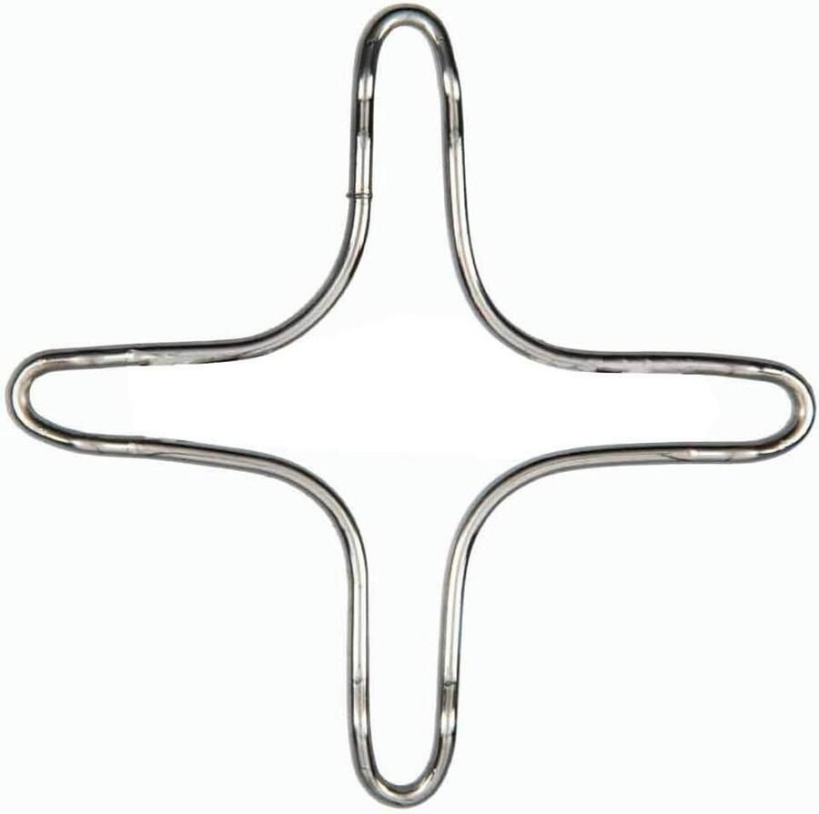 Grillrooster Kookplaat Universele Grill Koken Buiten Verchroomd Staal 160 mm Diameter Zilver