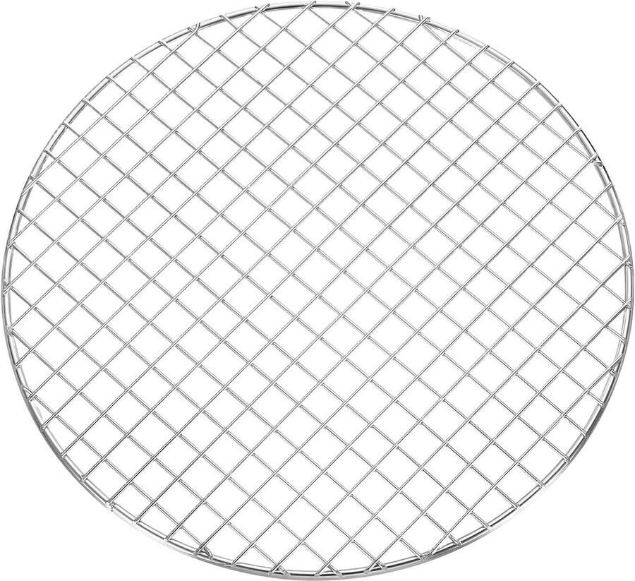 Grillrooster Kookrooster Barbecueën Buiten Roestvrij Staal 28 cm Zilver