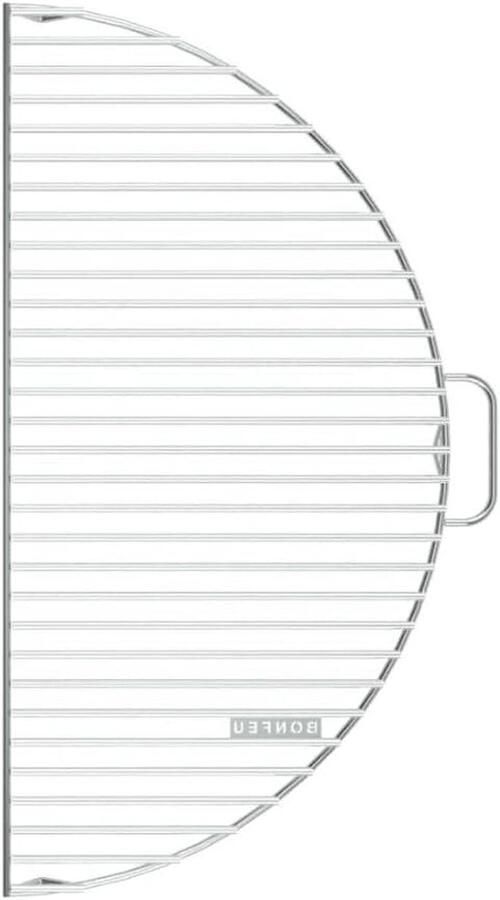 Grillrooster Plancha Grillplaat Buiten Koken Verzinkt Staal Ø100cm Zilver
