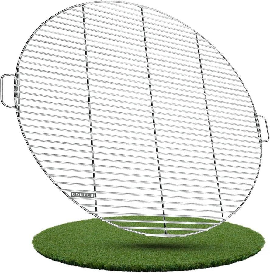 Grillrooster Plancha Bakplaat Rond Buiten Koken Verzinkt Staal Ø80cm Zilver