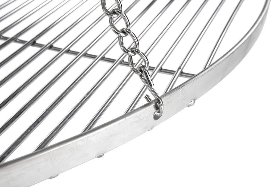 Grillrooster Reserve rooster Buiten koken Roestvrij staal 80 cm Zilver