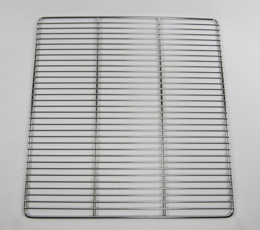 Grillrooster Roestvrij Staal Barbecue rooster Buiten koken Voedselveilig materiaal 41 x 43 cm Zilver