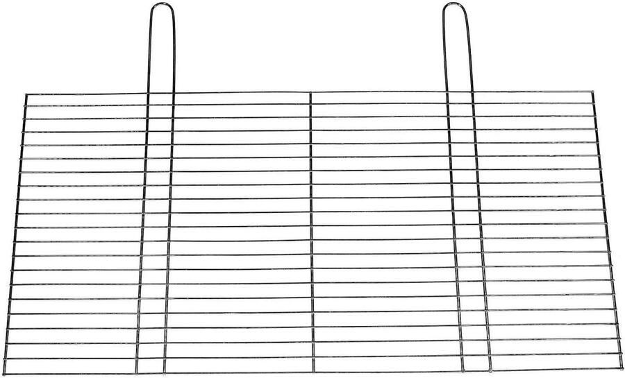 Grillrooster Roestvrij Staal BBQ Rooster Vervangen Lekker Grillen Robuuste Afwerking 58 x 30 cm Zilver