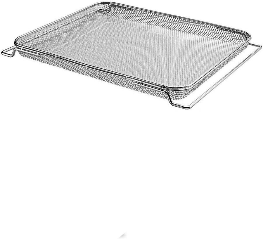 Grillrooster Roestvrijstaal Reserveonderdeel Barbecue Buiten Koken Gelijkmatige Warmteverdeling 34x30 cm Zilver
