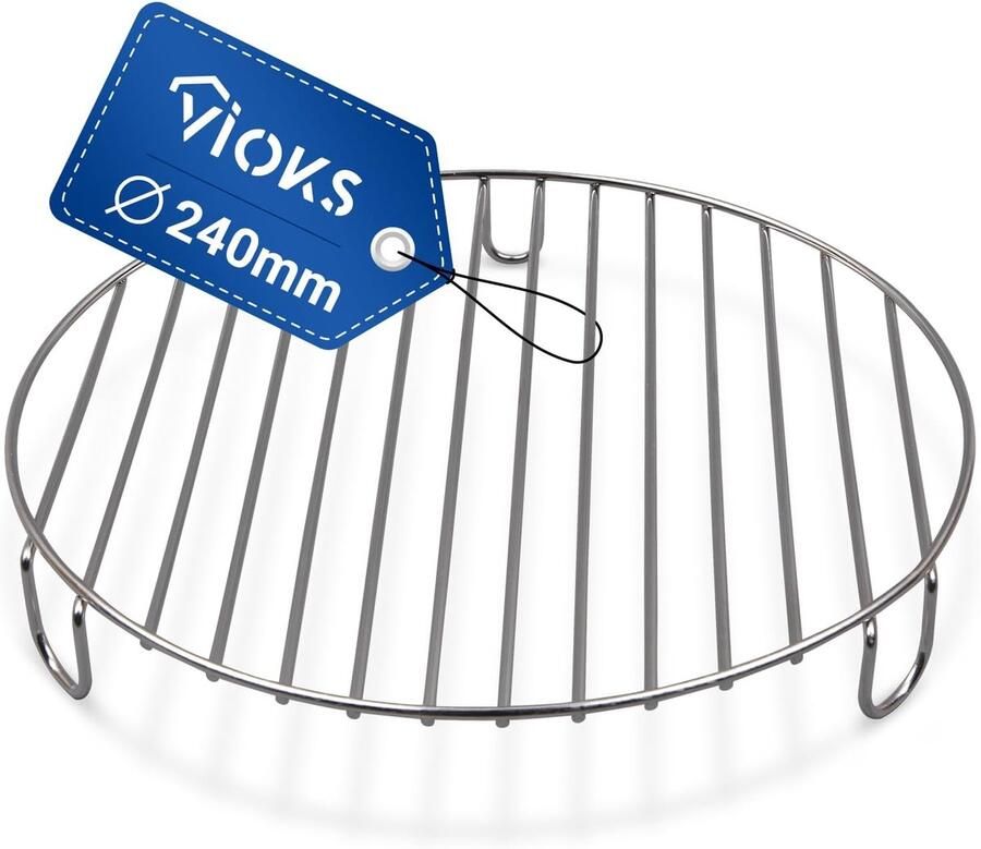 Grillrooster rond 240 mm vervanging voor DeLоnghi 5512510181 grillrooster roestvrij staal grillrooster rond kolengrill roestvrij staal ovenrooster rond & taartrooster afkoelrooster