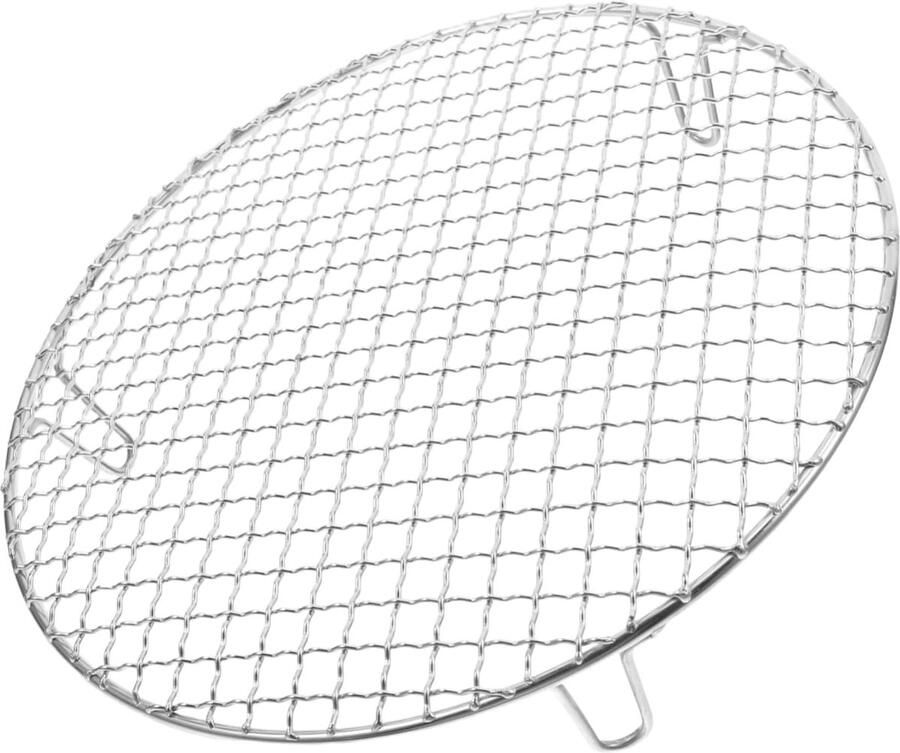 Grillrooster Rond Bakrek Koelrek Buiten Koken Roestvrij Staal 30.5 cm Zilver