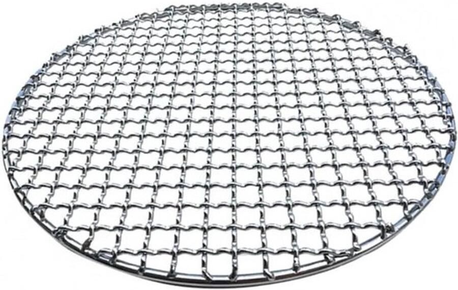 Grillrooster Rond Barbecue Net Buiten Koken Roestvrij Staal 15 cm Zilver