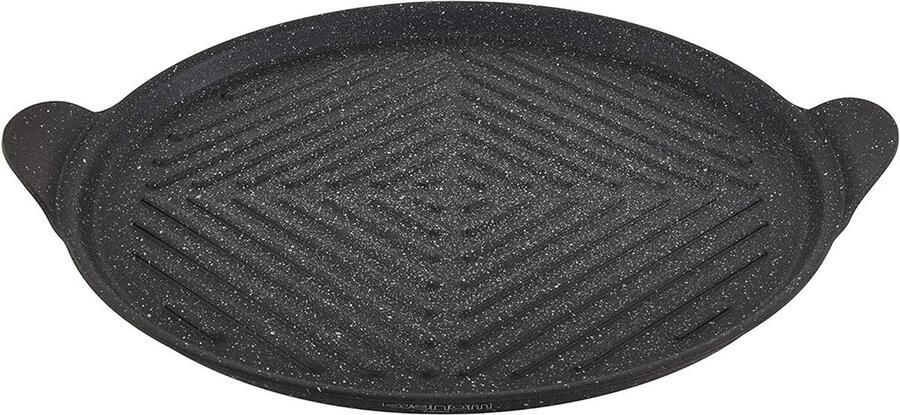 Grillrooster Rond Barbecue rooster Buiten koken Anti-aanbaklaag 32 cm Zwart