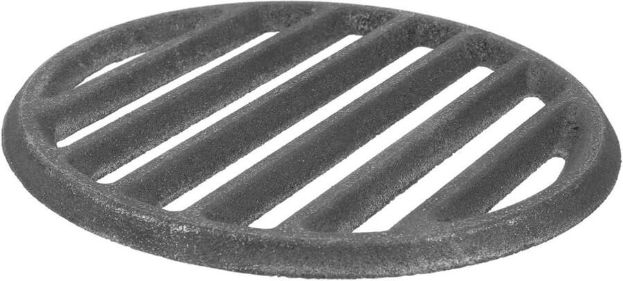 Grillrooster Rond Barbecue Rooster Buiten Koken Gietijzer Warmtebehoud 12 cm Zwart