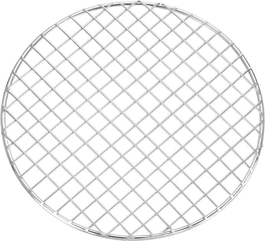Grillrooster Rond Barbecue rooster Buiten koken Roestvrij staal 20.3 cm Zilver