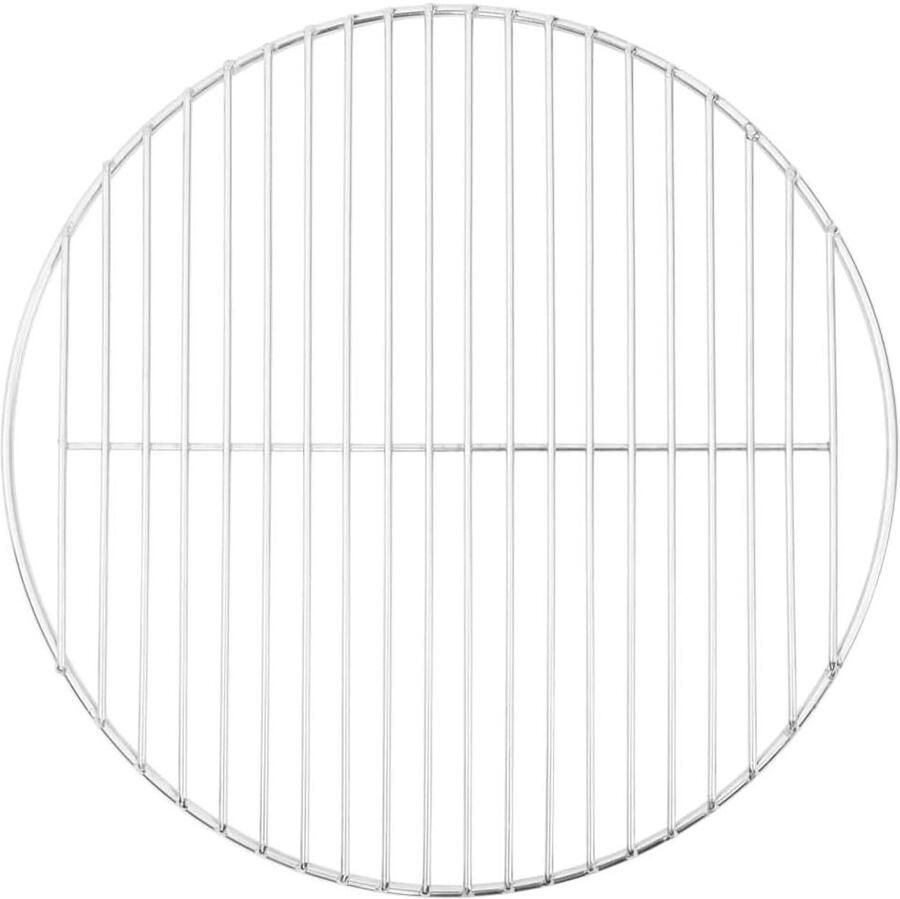 Grillrooster Rond BBQ Rooster Barbecueën Buiten 304 Roestvrij Staal 40 cm Diameter Zilver