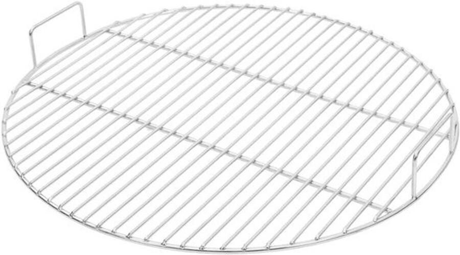 Rond grillrooster Barbecuerooster Buiten koken Roestvrij staal 304 Ø 54 cm Zilverkleurig