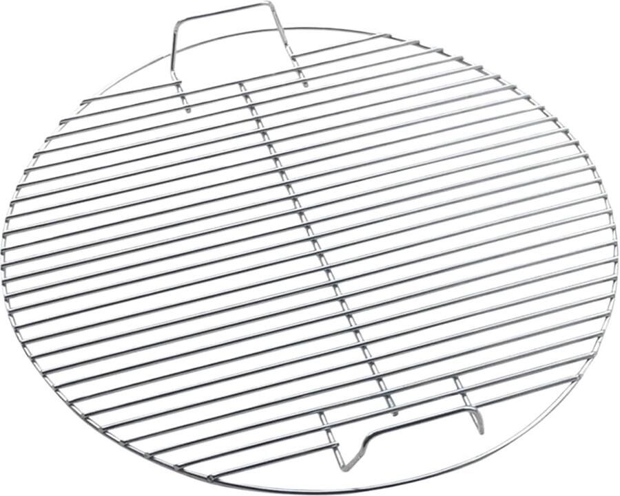 Grillrooster Rond BBQ Rooster Buiten Koken Roestvrij Staal 44.5 cm Diameter Zilverkleurig