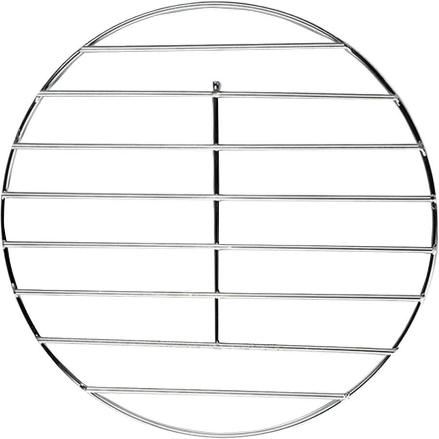Grillrooster Rond Braadrooster Kookplatform Buiten Koken Gelijkmatige Warmteverdeling 30.5 cm Zilverkleurig