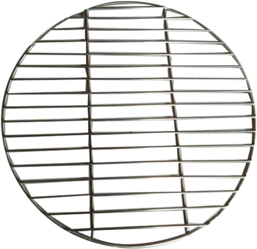 Grillrooster ronde grillmat voor houtskoolgrill grillnet 22 cm voor en vlees robuust grillrooster voor en gasgrill outdoor BBQ