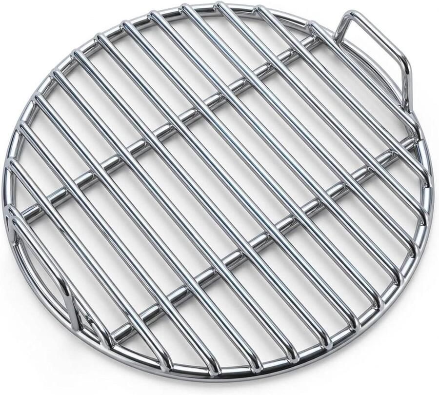 Grillrooster RVS Bakplaat Camping Buiten Koken Gelijkmatige Verwarming 30-40 cm Zilver