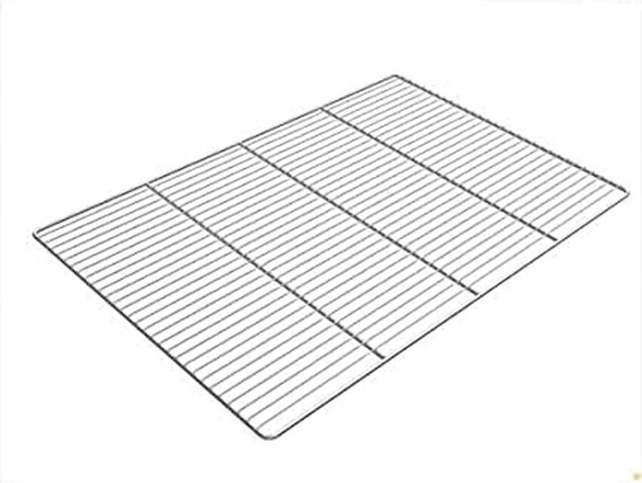 Grillrooster RVS Bakrooster Ovenrooster Voedsel Bereiden Zwaar Belastbaar 60 x 40 cm Zilver