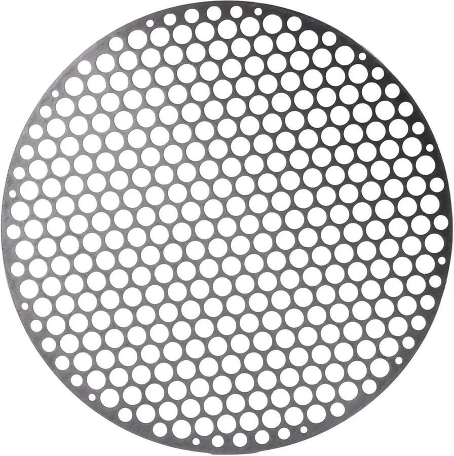 Barbecuerooster Rond Grillnet BBQ Buiten Koken Roestvrij Staal 20 cm Zilverkleurig