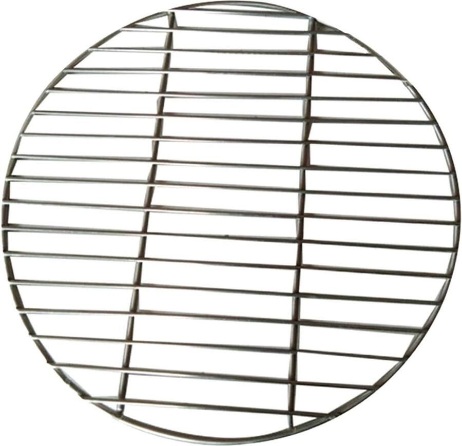 Grillrooster RVS Barbecue Net Buiten Koken Gelijkmatige Warmteverdeling 26 cm Zilver