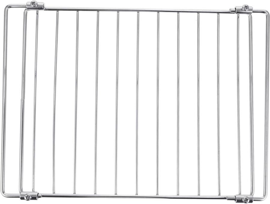 Grillrooster RVS Barbecue Net Buiten Koken Vormvast Ontwerp 24 x 19 cm Zilver