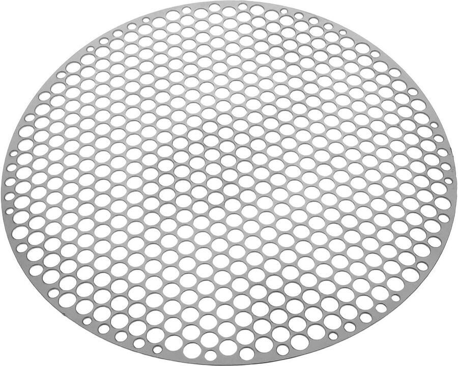 Grillrooster RVS Barbecue rooster Ronde grill Buiten koken Gelijkmatige warmteverdeling 30 x 30 cm Zilver