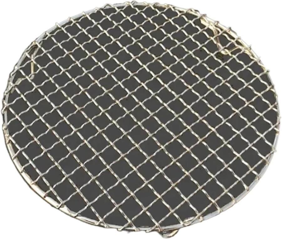 Grillrooster RVS BBQ Net Buiten Koken Gelijkmatige Warmte 60 cm Diameter Zilver