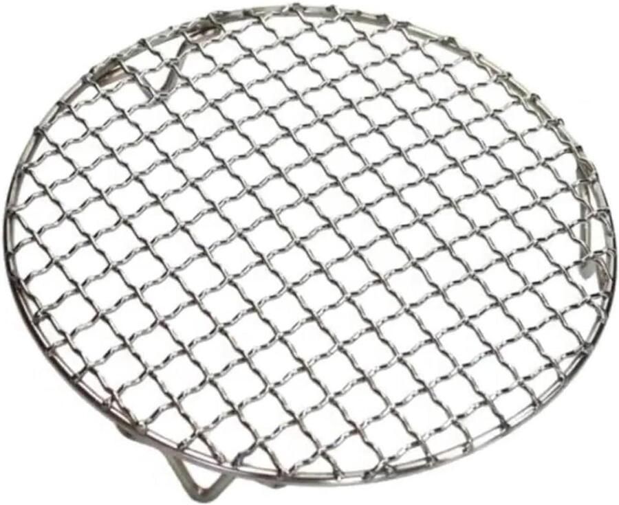 Grillrooster Rond Barbecue Net Buiten Koken Gelijkmatige Warmteverdeling 15 cm 60 cm Zilver
