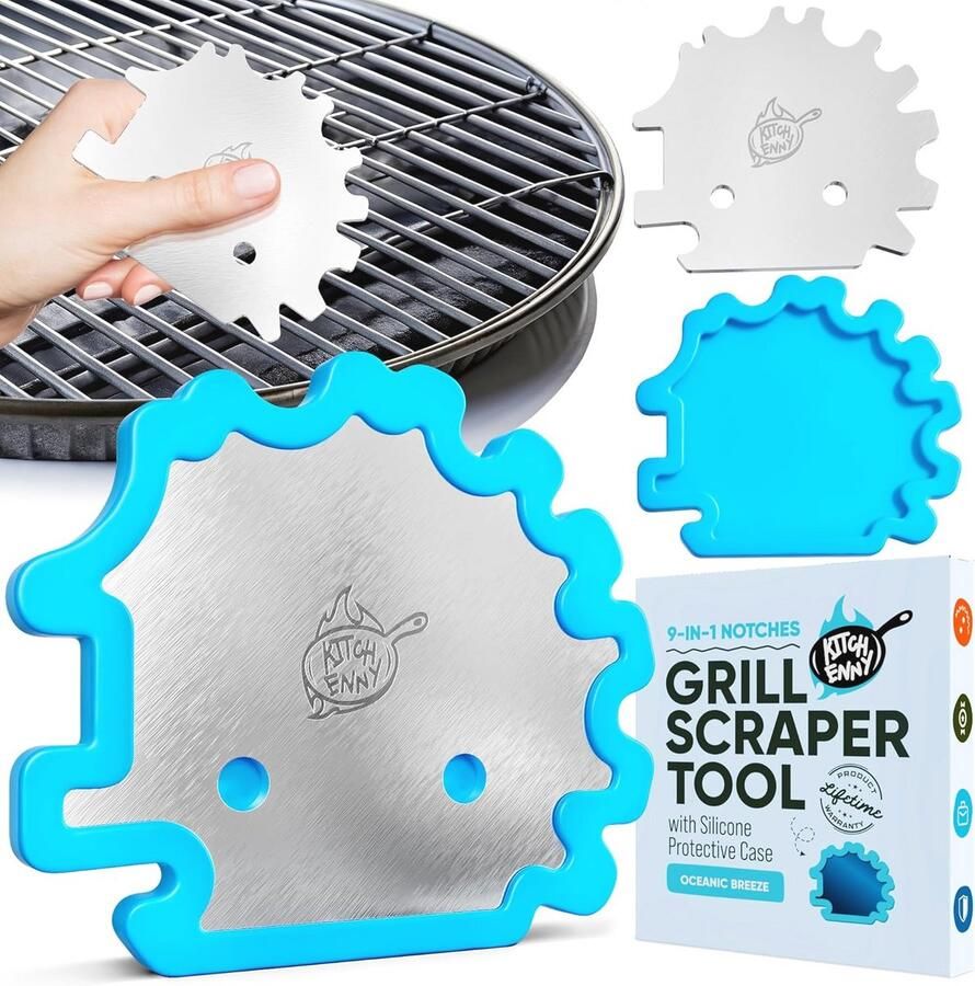 Grillrooster Schraper Blauw