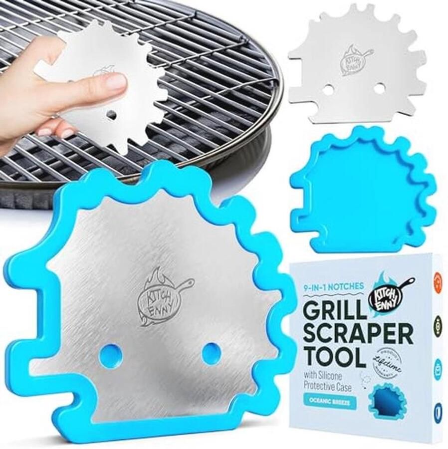Grillrooster Schraper Blauw