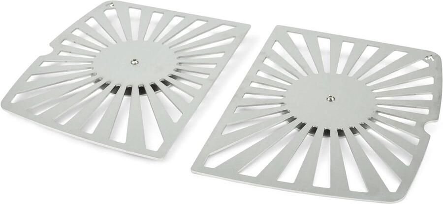 Grillrooster Set Barbecue Rooster Grillen Buiten Roestvrij Staal 32 x 49 cm Zilver